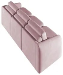 Sofá Cama Casal para Sala 306cm Polska Z08 Veludo Rosê - Mpozenato