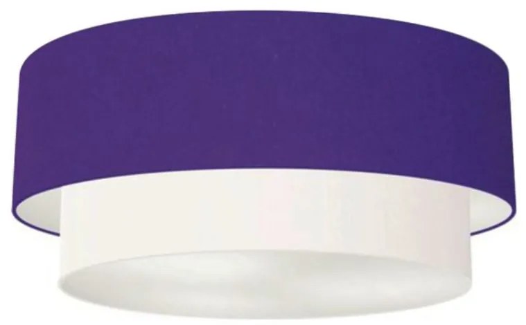 Plafon Para Banheiro Cilíndrico SB-3024 Cúpula Cor Roxo Branco