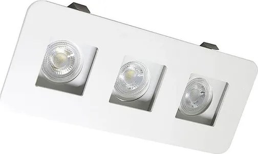 Plafon Embutir Aluminio Branco 19,5Cm