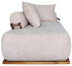 Sofá 4 Lugares Ilha 2 Módulos 180cm Viero S06 Boucle Bege - Mpozenato