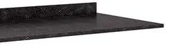 Tampo para Balcão 120cm cor Mármore Preto - Poquema