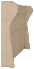 Cabeceira Cama Box Casal King 195cm Trinidad Z37 Boucle Bege - Mpozena