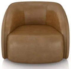 Poltrona para Sala Orgânica 90cm Zion Z32 Sintético Caramelo - Mpozena
