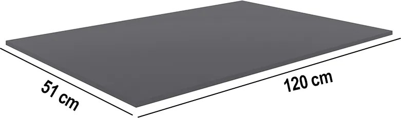 Tampo Balcão de Cozinha 120x51cm Cinza A01 - D'Rossi