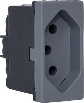 Modulo Tomada Pial Plus+ 10A Cinza