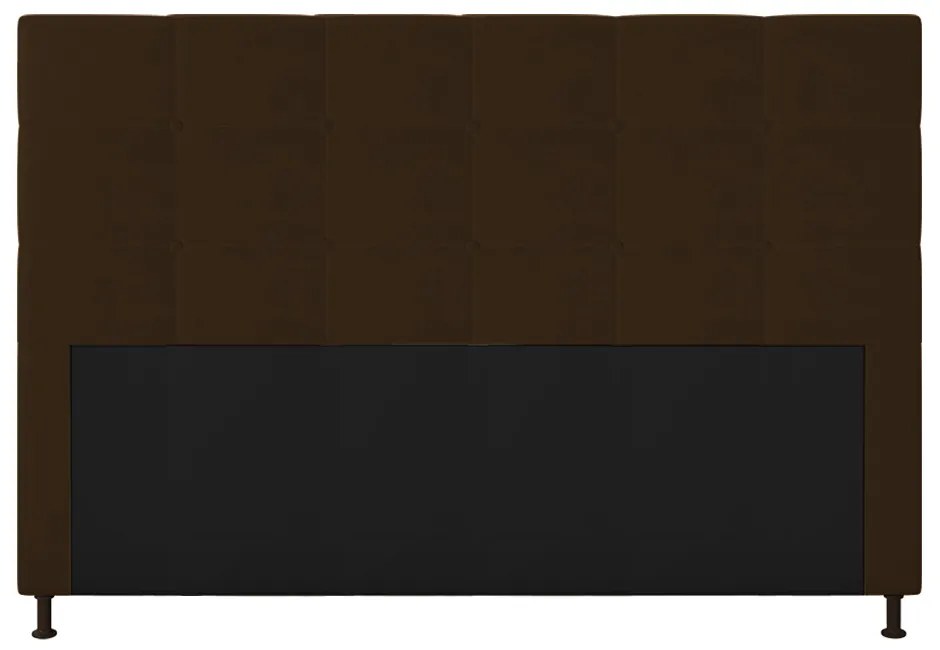 Cabeceira Stambul Para Cama Box Queen 160 cm Corino - D'Rossi - Marrom
