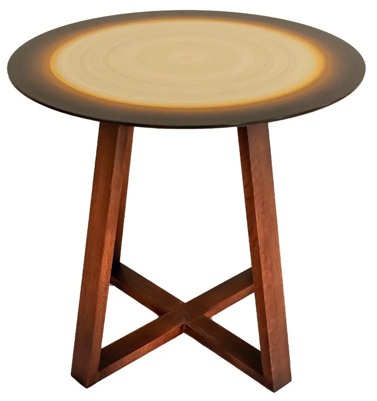 Mesa Pés Cruzados Decorativa - Salar Alto Brilho  Kleiner