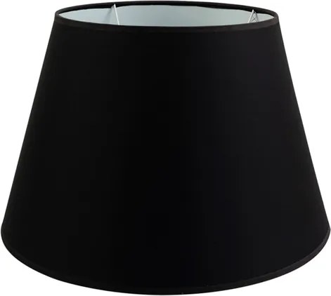 Cupula Para Abajur Tecido Preto 42Cm