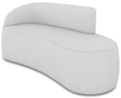 Sofá 3 Lugares Para Sala 180cm Orgânico Wendi Linho Cinza I01 - Mpoze