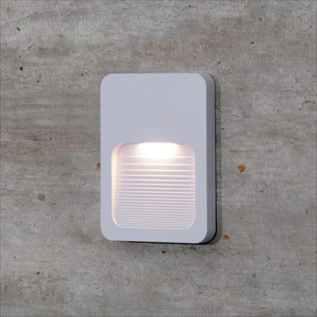 Balizador Fit Sobrepor 2W Led 3000K Ip65 Branco 09X12X1,2Cm | Opus Dn... (Branco)