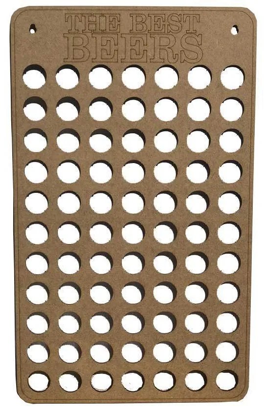Quadro Decorativo Porta Tampinhas MDF 30x50 Vertical - D'Rossi