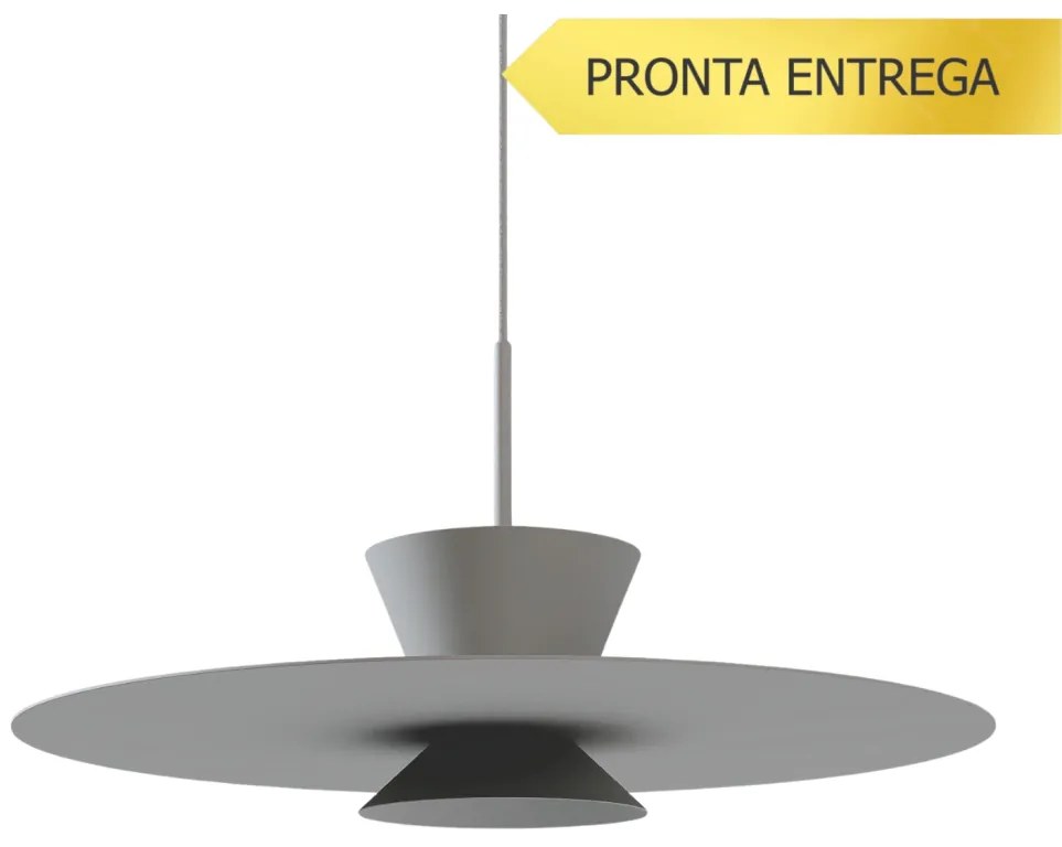 Pendente Tule Ø50X25Cm 1Xmr16 - Usina 25120/50 (FN-F - Fendi Fosco, Igual a Cor 1)