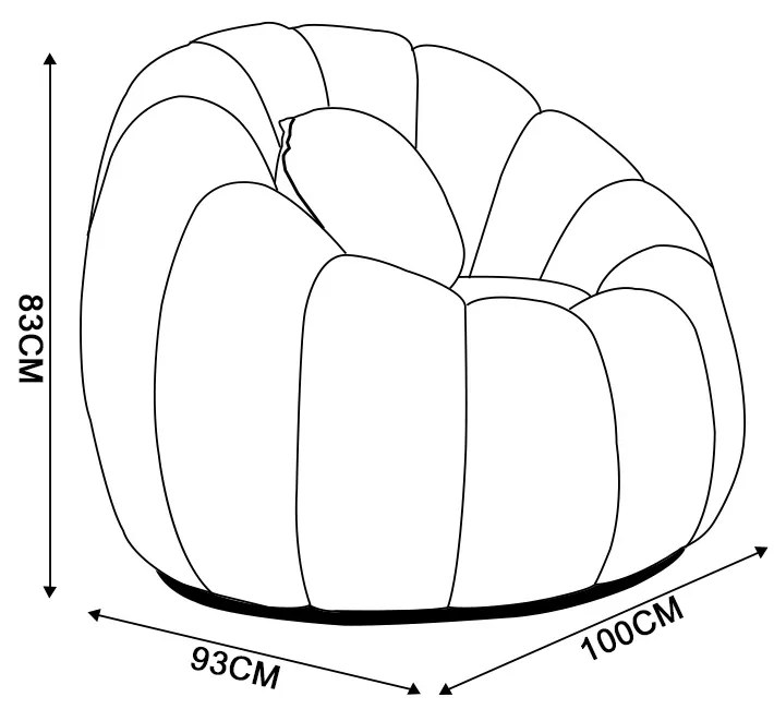 Poltrona Decorativa Orgânica Fixa Cloud Bouclê E03 - D'Rossi - Rose