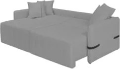 Sofá Cama Retrátil 180cm Essence D05 Linho Grafite/Preto - Mpozenato