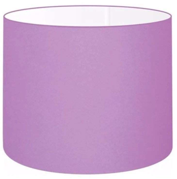 Cúpula Abajur Cilíndrica Cp-7019 Ø40x30cm Lillás