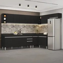 Armário de Cozinha Modulado de Canto 8 Peças CP26 Balcão com Tampo Pre