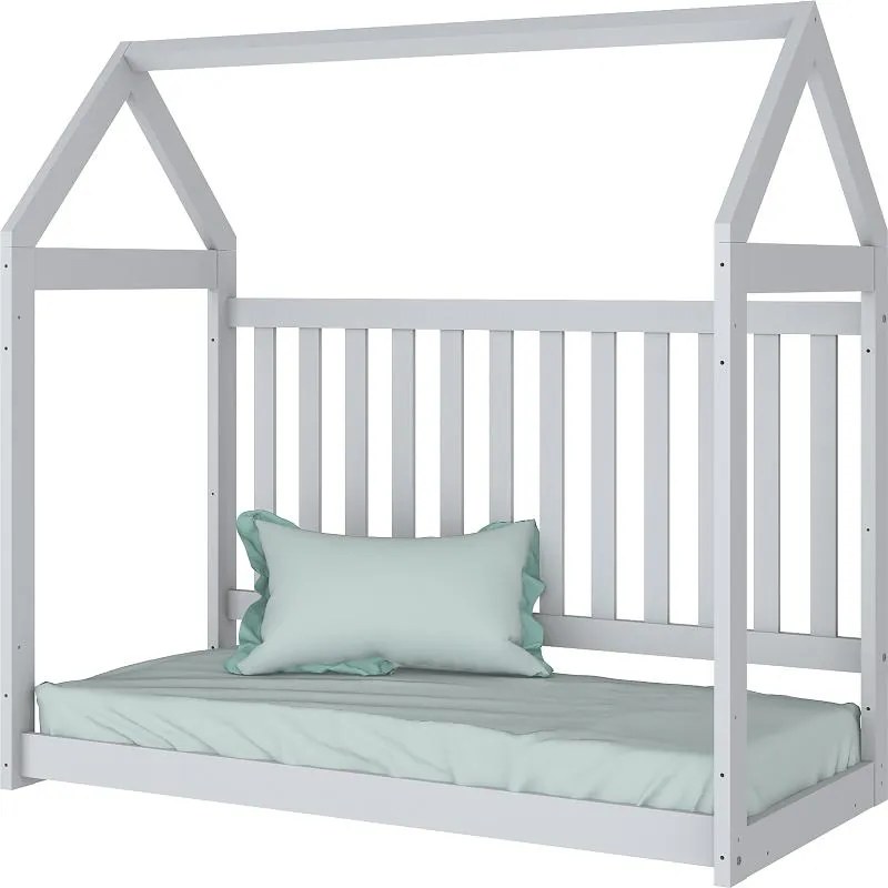 Berço Montessoriano Americano De Mdf Cabana - Branco HP