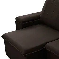 Sofá Retrátil Reclinável 3 Lugares 205cm Baluart F05 Veludo Marrom - M