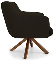Kit 2 Poltronas Decorativas Giratórias Base Giromad Madeira Jade C-34