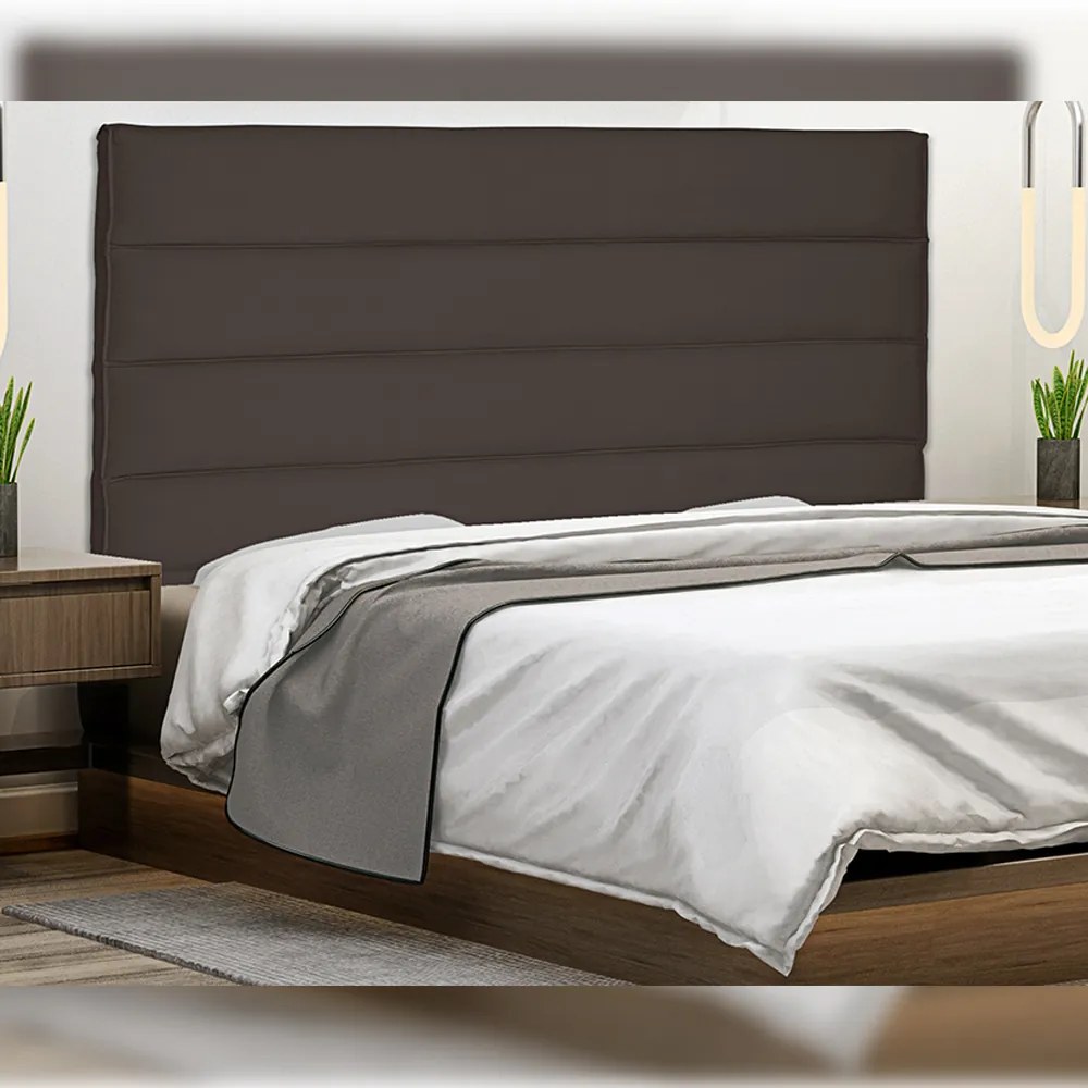 Cabeceira Decorativa 1,40M Guess Suede Café G63 - Gran Belo