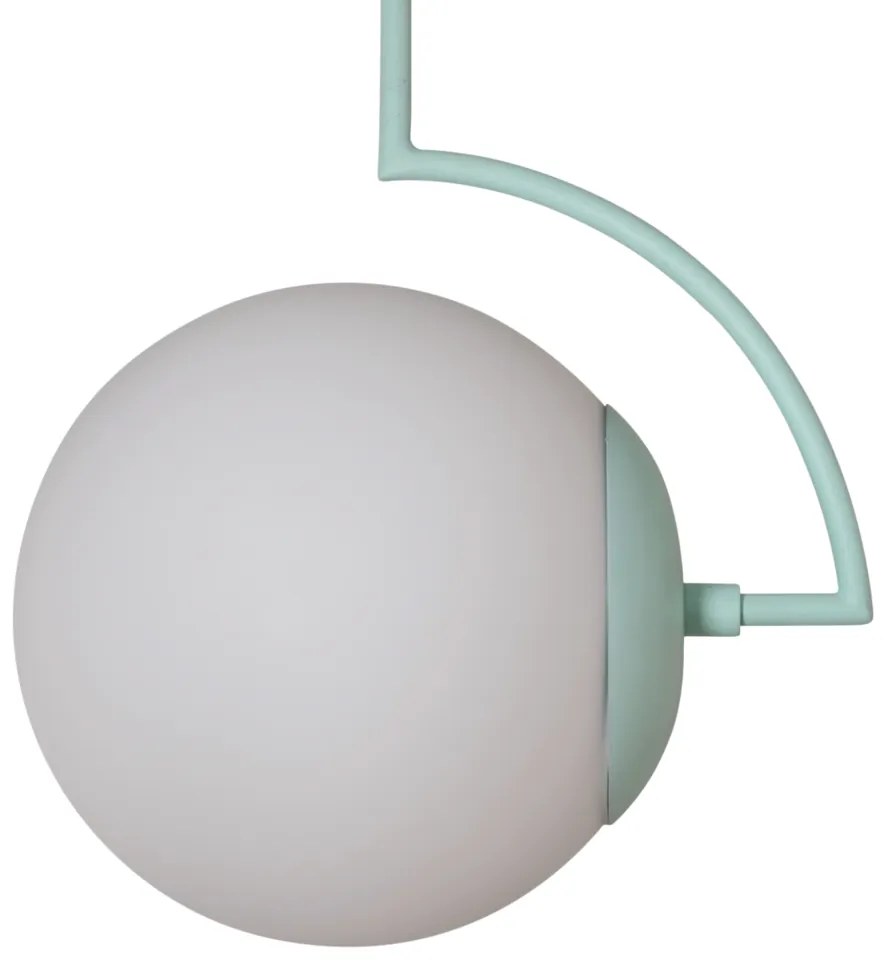 Plafon Allen 20X43,4X25,1Cm 1Xe27 Alumínio E Globo Ø20Cm - Usina 25001... (PR-F - Pêra Fosco, FOSCO)