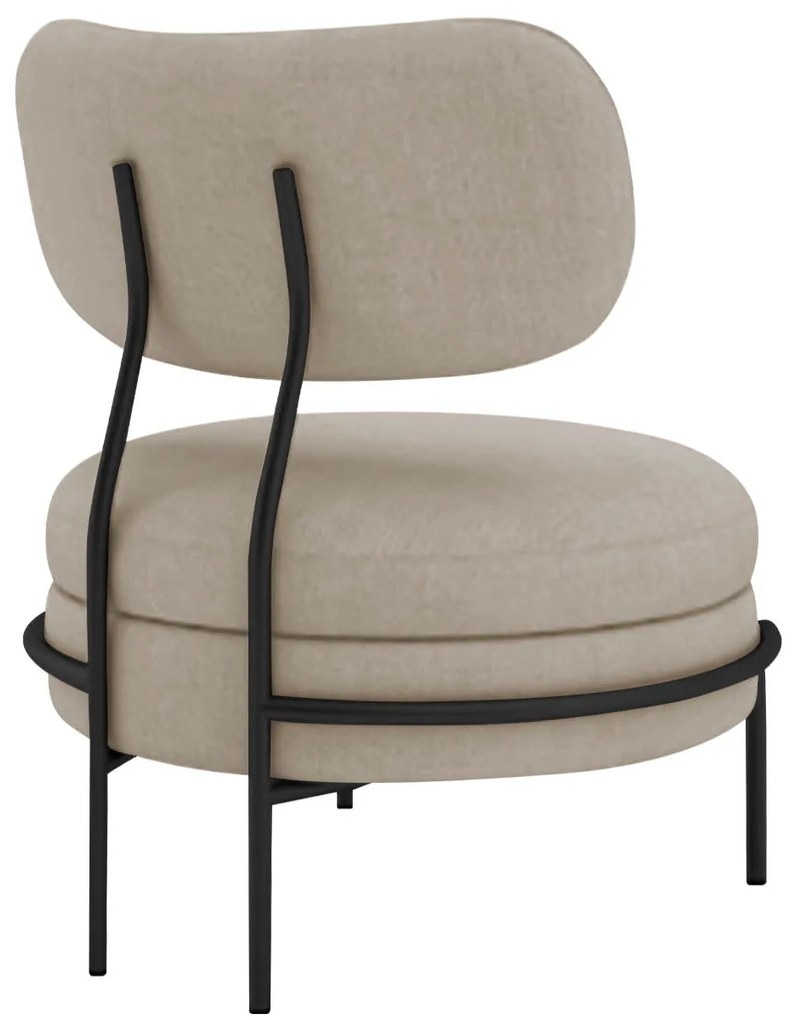 Kit 2 Poltronas Decorativas Luxo Moderna Sala de Estar Recepção Mimo Linho