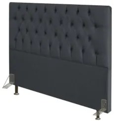 Cabeceira Cama Box Casal Queen 160cm Diamante Linho Chumbo Z51 - Mpoze