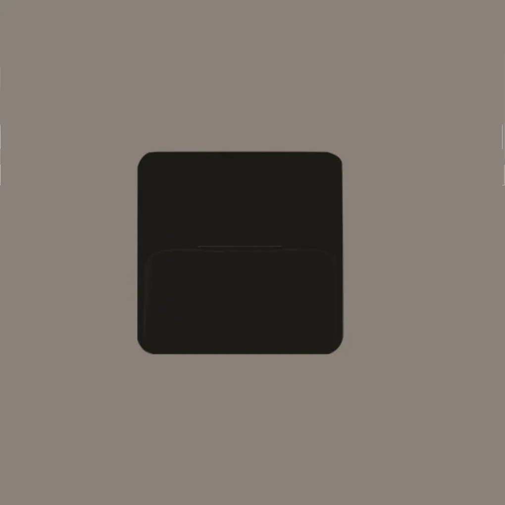 Balizador Fit Sobrepor 2W Led 3000K Ip65 Preto 12X12X1,2Cm | Opus Dn 8... (Preto)