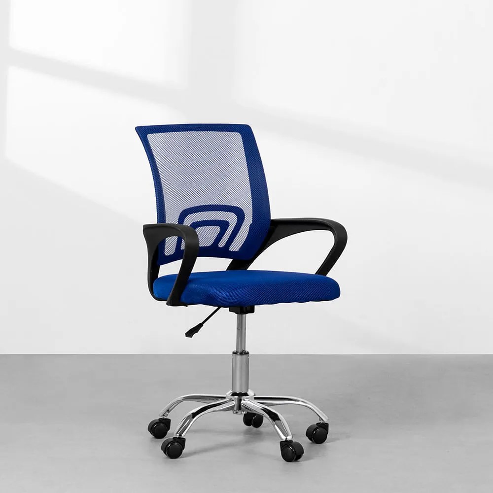 Cadeira de Escritório Itália Giratória – Azul