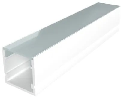 Perfil Sobrepor Para Fita De Led 200Cm Aluminio Branco Way