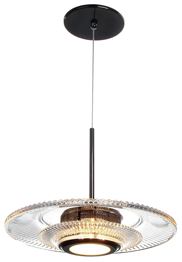 Pendente Sunflower Horizontal Ø31X20,5Cm 01Xled 9,4W 2700K Metal Alumi... (ONIX, 110v)