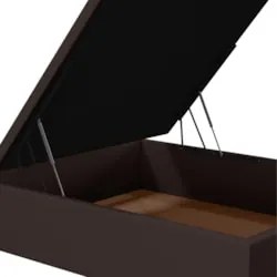 Base para Cama Box Baú Casal 138x188cm Hit Z04 Sintético Marrom - Mpoz