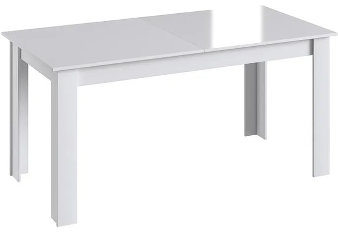 Conjunto Completo Jantar Cozinha Mesa Elástica 6 Cadeiras - Branco