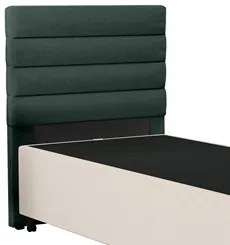 Cabeceira com Base para Cama Box Solteiro 88x188cm Hit ID5 Linho Verde