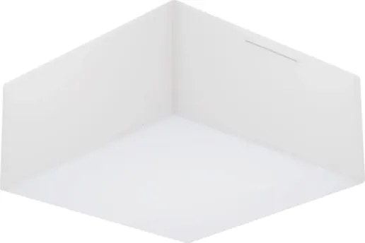 Plafon Sobrepor Alumínio Acrílico Branco Valencia 18cm