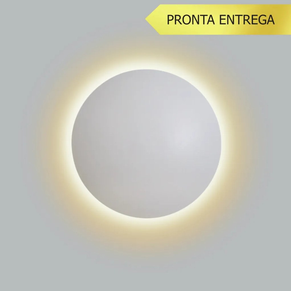 Arandela Eclipse Curvo 4Xg9 Ø40X7Cm | Usina 239/40 (BT - Branco Texturizado)