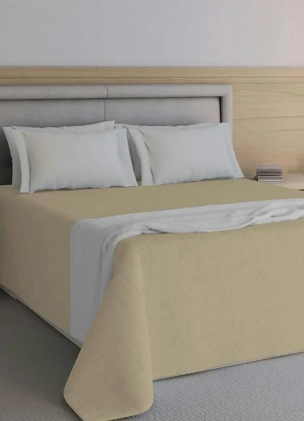 Jogo de Colcha Piquet Marrom Casal 3 Peças