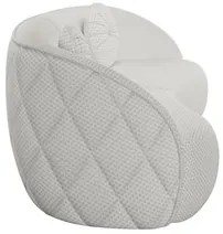 Sofá Decorativo com Almofadas 3 Lugares 240cm Tressê Zion M22 Linho Cr