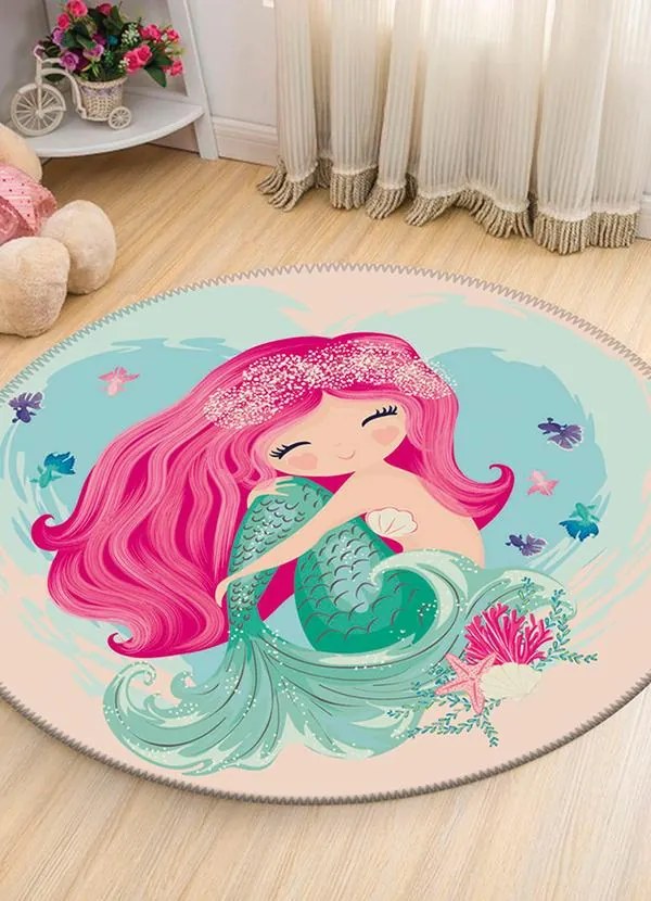 Tapete Infantil Sereia 84 cm