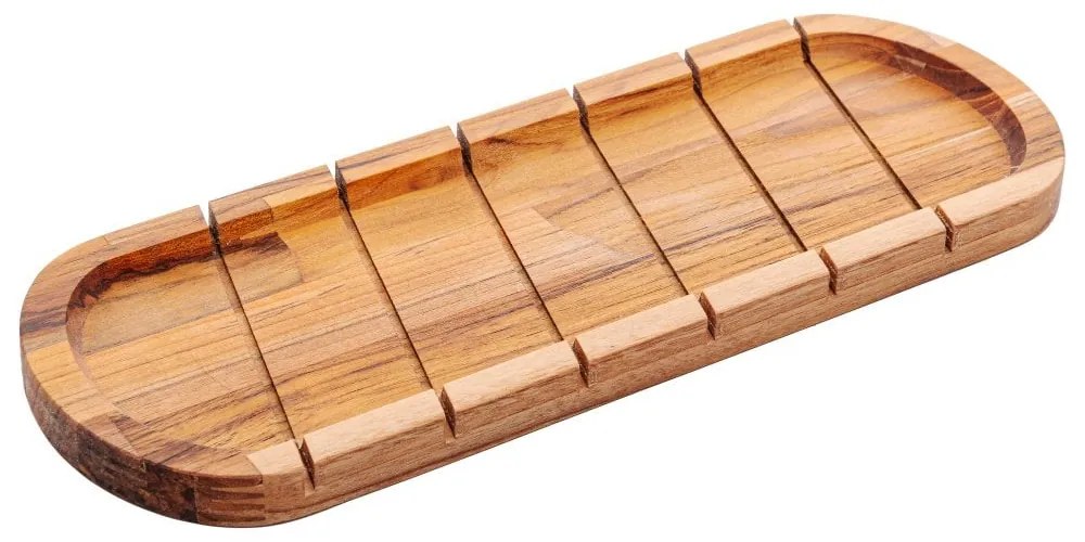 Tábua Para Cortar Baguete De Madeira Teca 35x13x2cm 14006 Wolff Craft