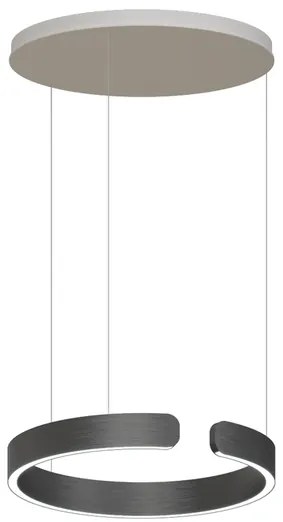 Pendente Led Dimerizavel Aco Titanio 52W 120 Tato