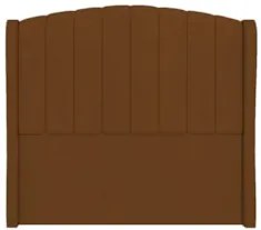 Cabeceira Casal Cama Box 140cm Glenda Z04 Veludo Terracota - Mpozenato