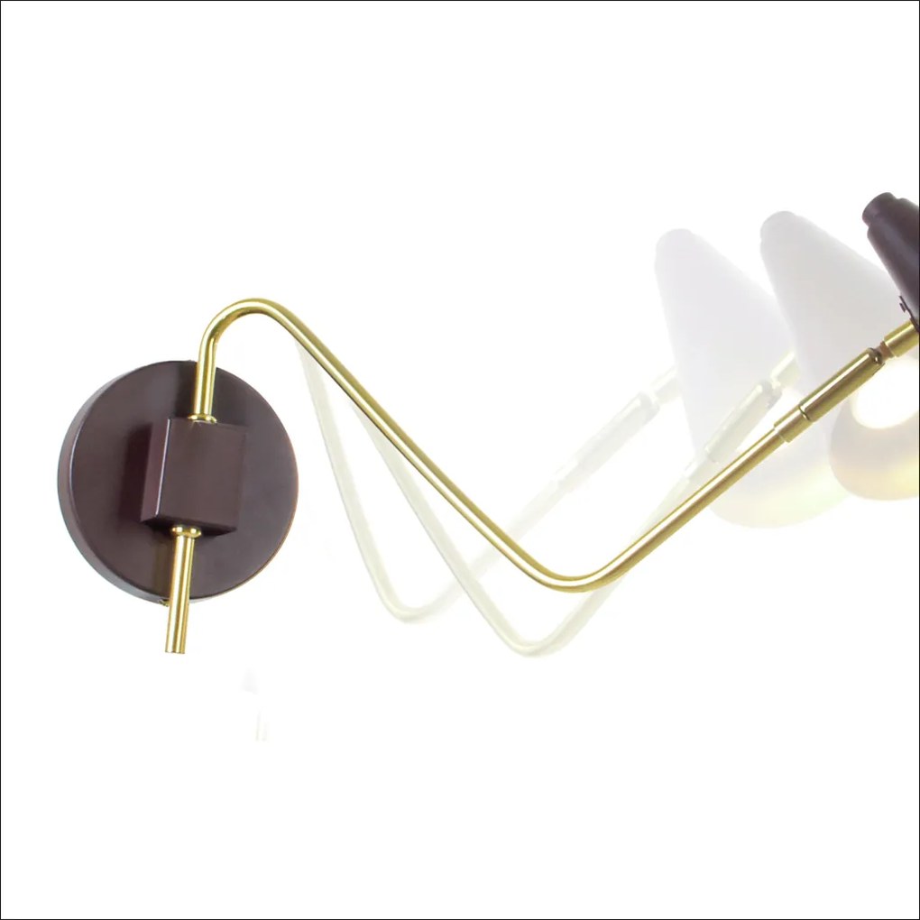 Arandela Cordoba 20X12X51,5Cm Cone Articulado Metal Alumínio 01Xmr11 -... (MARSALA)