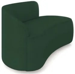 Sofá 2 Lugares 140cm Wendi e Poltrona Steve Boucle Verde I01 - Mpozen