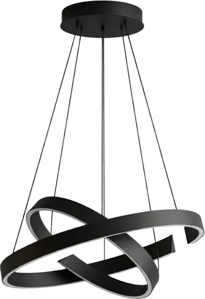 Pendente Led Aluminio Preto 50W 3000K Halo