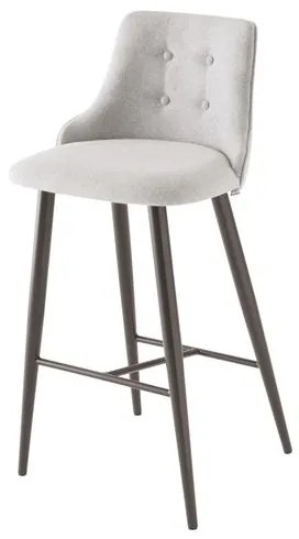 Banqueta Francis Assento Rustico Cinza com Base Tabaco 99 cm (ALT) - 47133 Sun House