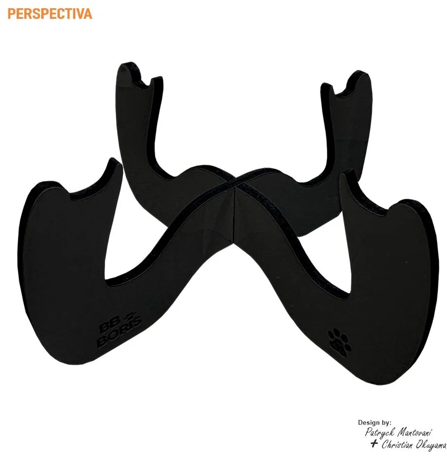 Comedouro Elevado Para Pets B600 Preto - Sheep Estofados - Preto