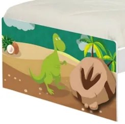Cama Solteiro Infantil Para Colchão 188x88cm Dinossauro K06 - Mpozenat