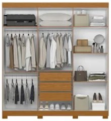 Guarda Roupa Casal 200cm 6 Portas Viny A02 Cinamomo - Mpozenato