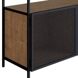 Balcão Buffet Para Sala de Jantar 2 Portas Pés Metálicos York Vermont/